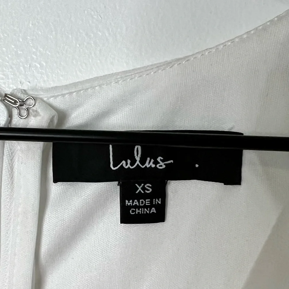 Lulu's Feeling Like a Dream White Chiffon Long Sleeve Romper - Picture 4 of 8